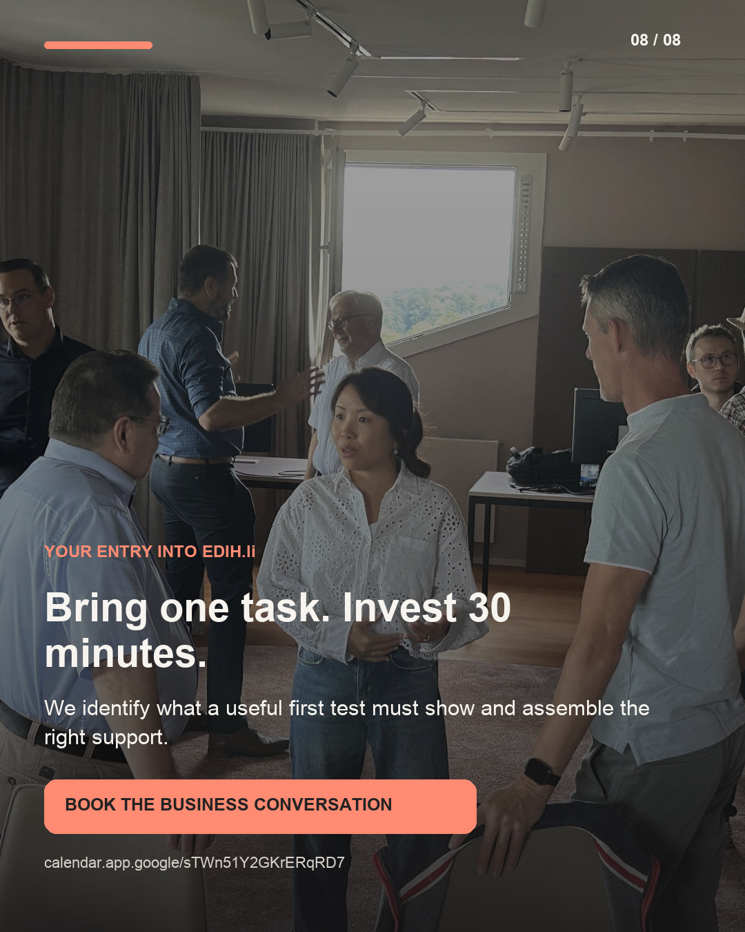 Bring one task and invest 30 minutes