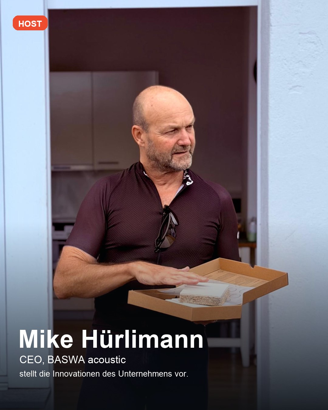 BASWA-acoustic-CEO Mike Hürlimann stellt die Innovationen des Unternehmens vor