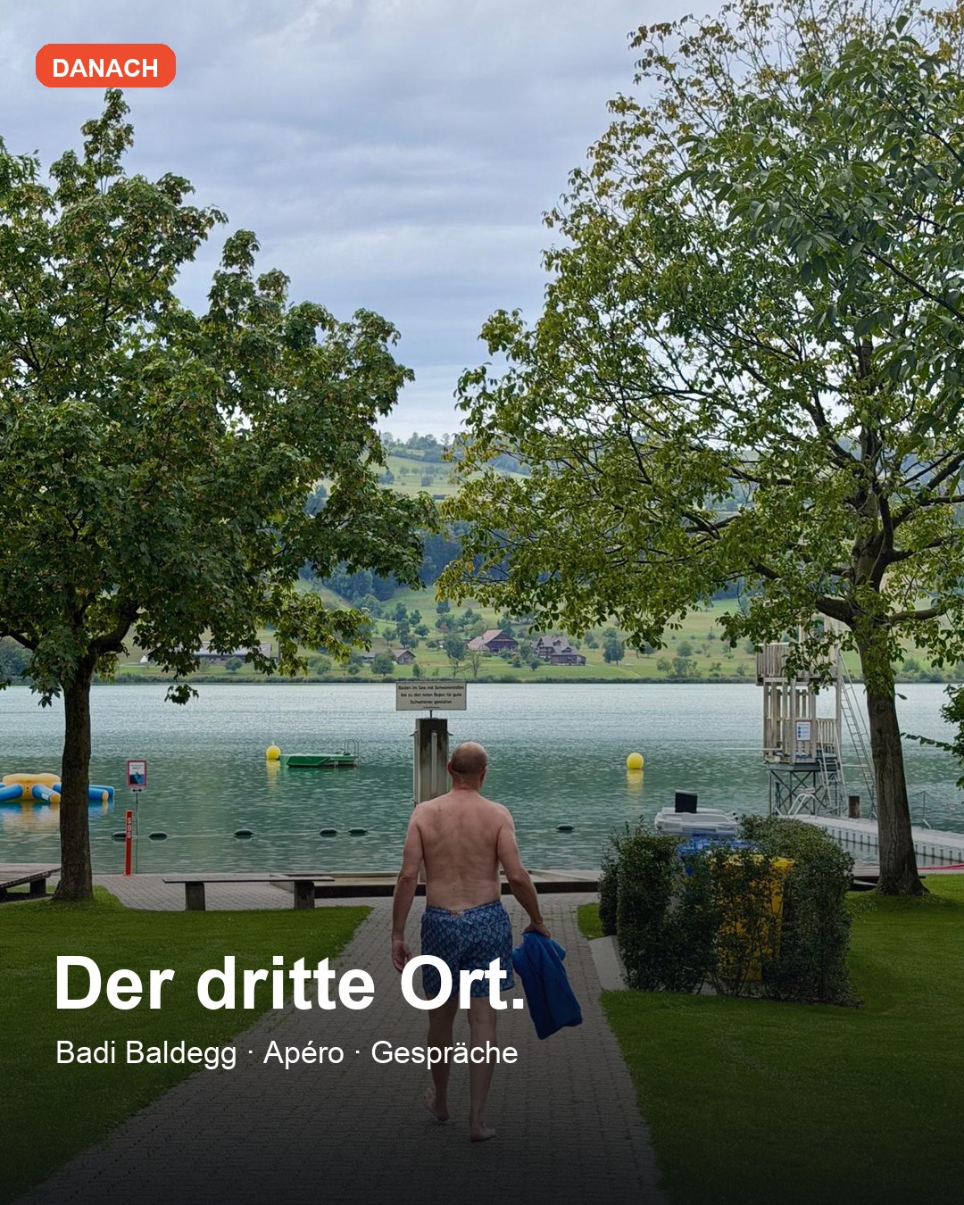 Der Abschluss des Rides in der Badi Baldegg