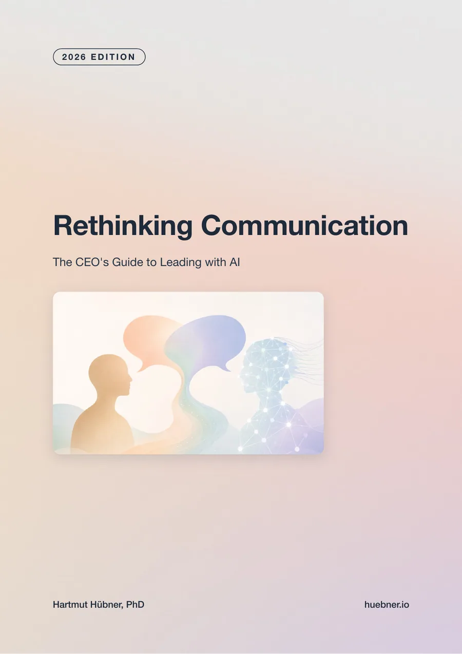 Cover of Rethinking Communication, the 2026 CEO Guide